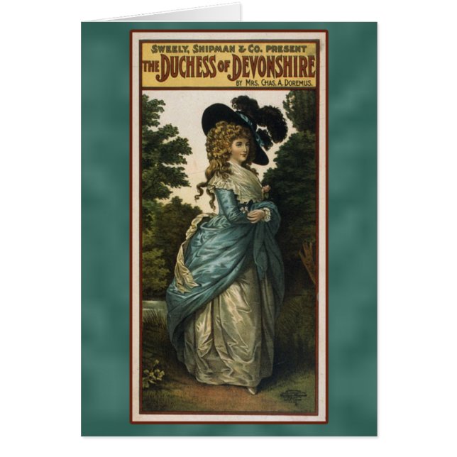 Duchess of Devonshire Theater Poster Cards (Voorkant)