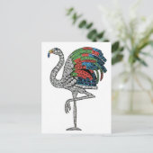 Duchess of Windsor Flamingo Brooch Briefkaart (Staand voorkant)