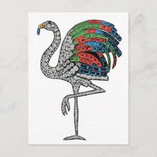 Duchess of Windsor Flamingo Brooch Briefkaart (Voorkant)