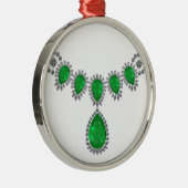 Duchess of Windsor's Emeralds Metalen Ornament (Rechts)