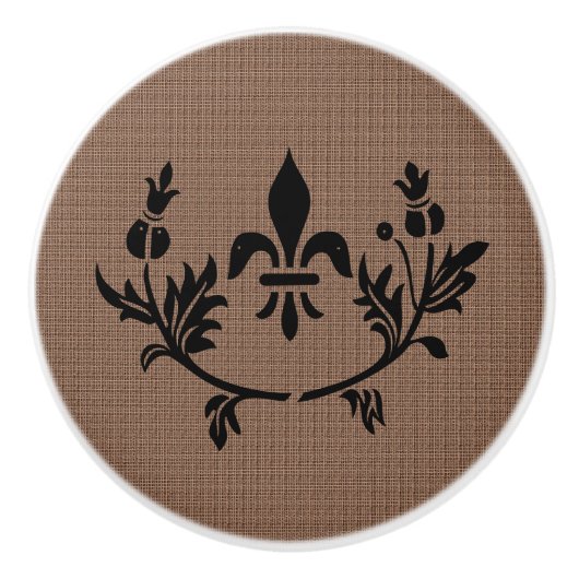 Duchess Thistle Cabinet Knobs Keramische Knop (Voorkant)