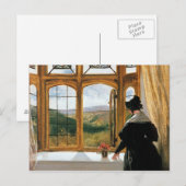 Duchess van Abercorn die uit een raam kijkt Briefkaart (Voorkant / Achterkant)