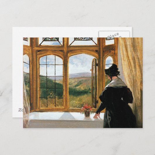 Duchess van Abercorn die uit een raam kijkt Briefkaart (Voorkant / Achterkant)