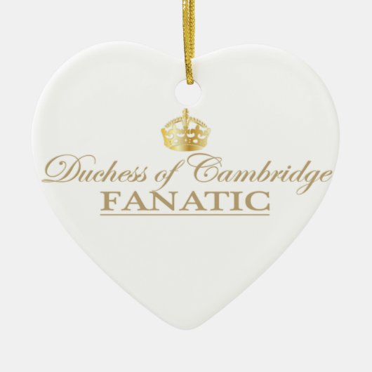 Duchess van Cambridge Fanatic Keramisch Ornament (Voorkant)