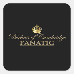 Duchess van Cambridge Fanatic Vierkante Sticker