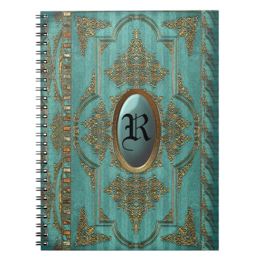 Duchess Victoriaans Cool Monogram Notitieboek (Voorkant)