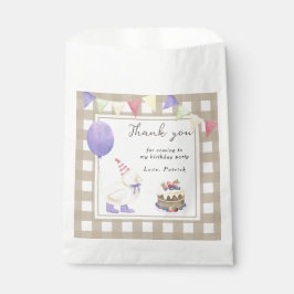 Duck 1e verjaardag Bedankt voor je komst Bedankzakje