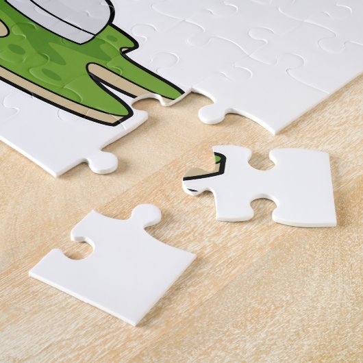 Duck aan Baseball met honkbalknuppel Legpuzzel (Zijkant)