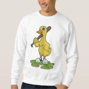Duck aan Baseball met honkbalknuppel Trui