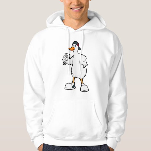 Duck als ambachtsman met tool & Pet Hoodie (Voorkant)