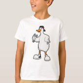 Duck als ambachtsman met tool & Pet T-shirt (Voorkant)