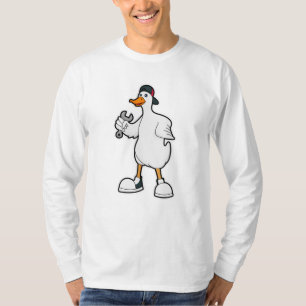 Duck als ambachtsman met tool & Pet T-shirt