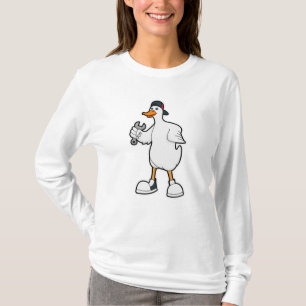 Duck als ambachtsman met tool & Pet T-shirt