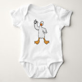 Duck als Handbalspeler met Handball Romper (Voorkant)