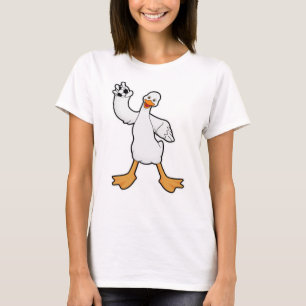 Duck als Handbalspeler met Handball T-shirt
