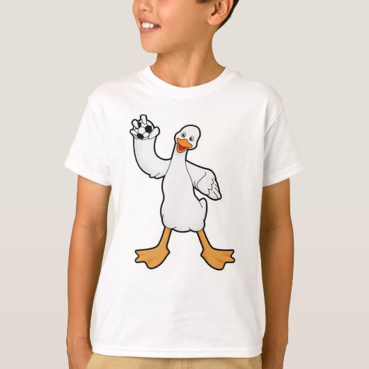 Duck als Handbalspeler met Handball T-shirt (Voorkant)