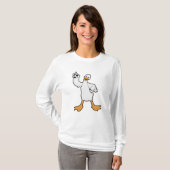 Duck als Handbalspeler met Handball T-shirt (Voorkant volledig)