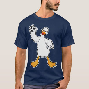Duck als Handbalspeler met Handball T-shirt