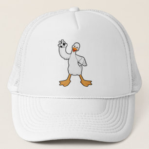 Duck als Handbalspeler met Handball Trucker Pet