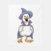 Duck als heks met Pet Fleece Deken (Voorkant)