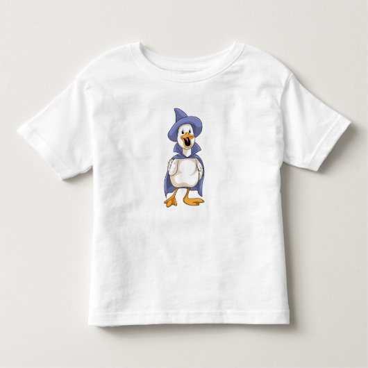 Duck als heks met Pet Kinder Shirts (Voorkant)
