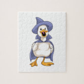 Duck als heks met Pet Legpuzzel (Verticaal)