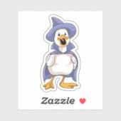 Duck als heks met Pet Sticker (Vel)