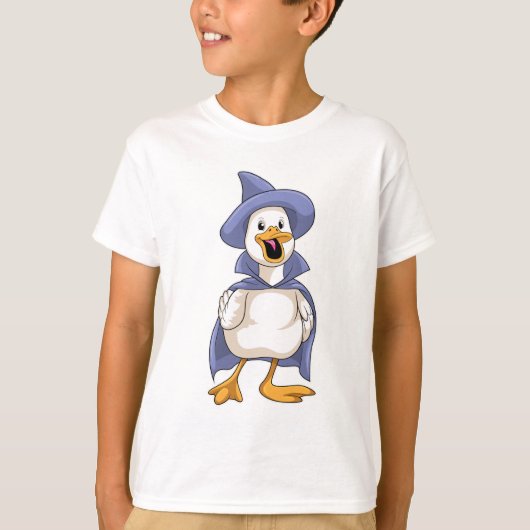 Duck als heks met Pet T-shirt (Voorkant)