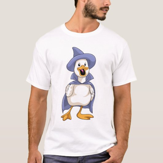 Duck als heks met Pet T-shirt (Voorkant)