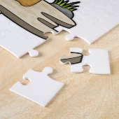 Duck als Hiker met rugzak Legpuzzel (Zijkant)