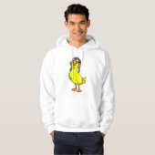 Duck als piloot met Pet & Goggles Hoodie (Voorkant volledig)
