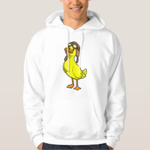 Duck als piloot met Pet & Goggles Hoodie