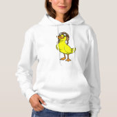 Duck als piloot met Pet & Goggles Hoodie (Voorkant)