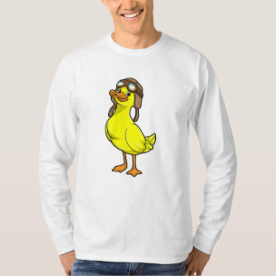 Duck als piloot met Pet & Goggles T-shirt