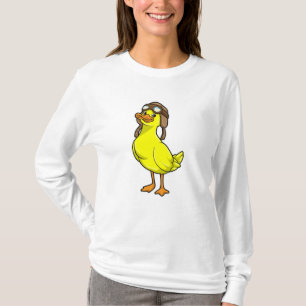 Duck als piloot met Pet & Goggles T-shirt