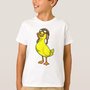 Duck als piloot met Pet & Goggles T-shirt
