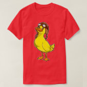 Duck als Piloot met Pet Goggles T-shirt (Design voorkant)