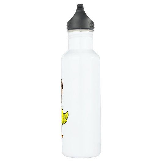 Duck als piloot met Pet & Goggles Waterfles (Rechts)