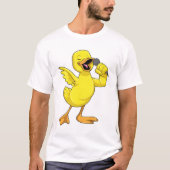 Duck als Singer met Microfoon T-shirt (Voorkant)