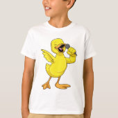Duck als Singer met Microfoon T-shirt (Voorkant)