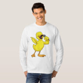 Duck als Singer met Microfoon T-shirt (Voorkant volledig)