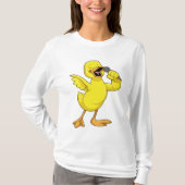 Duck als Singer met Microfoon T-shirt (Voorkant)