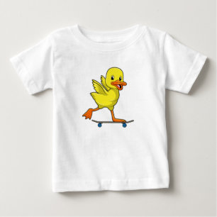 Duck als Skater met Skateboard