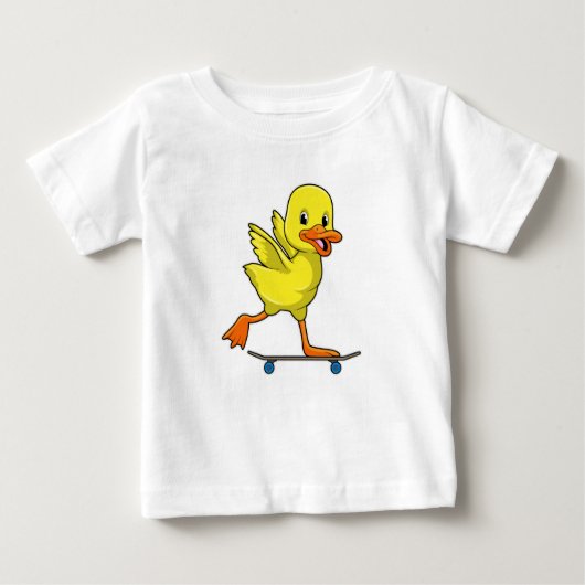 Duck als Skater met Skateboard (Voorkant)