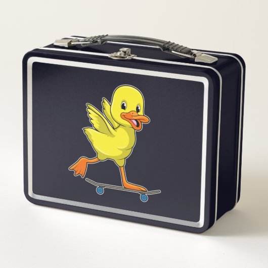 Duck als Skater met Skateboard (Voorkant)