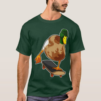Duck als Skater met Skateboard 2 T-shirt