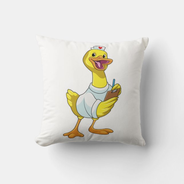 Duck als verpleegster met hart kussen (Voorkant)