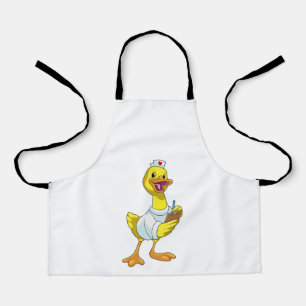Duck als verpleegster met hart schort