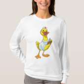 Duck als verpleegster met hart t-shirt (Voorkant)