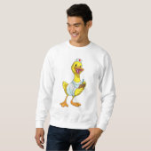 Duck als verpleegster met hart trui (Voorkant volledig)